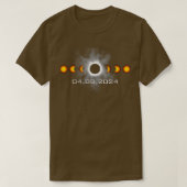 T-shirt Éclipse solaire totale 8 avril 2024 (Design devant)