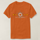 T-shirt Éclipse solaire totale 8 avril 2024 (Design devant)