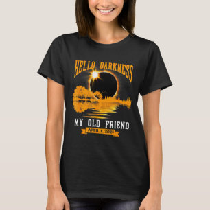 T-shirt Éclipse Solaire Totale Bonjour Obscurité