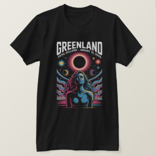 T-shirt Éclipse solaire totale du 12 août 2026 au Groenlan