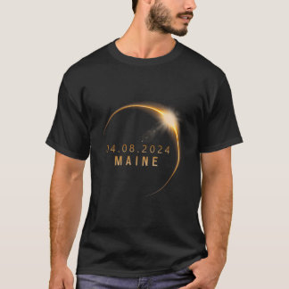 T-shirt Éclipse solaire totale du Maine 8 avril 2024 Éclip
