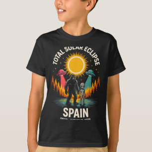 T-shirt Éclipse solaire totale en Espagne 2026 Bigfoot Ali