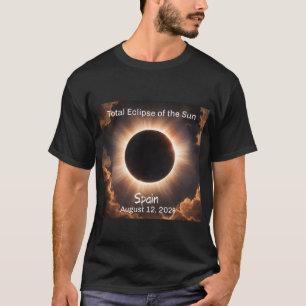T-shirt Éclipse Solaire Totale Espagne 2026 Hommes