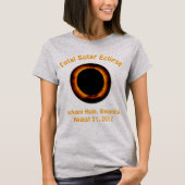 T-shirt Éclipse solaire totale ( Jackson Hole, Wyoming ) (Devant)