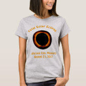 T-shirt Éclipse solaire totale ( Jefferson City, Missouri (Devant)