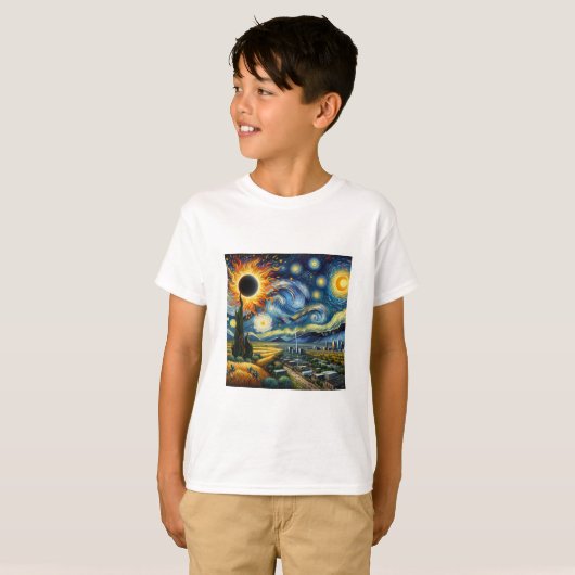 T-shirt : Eclipse Tee du petit astronome (Devant entier)