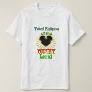 T-shirt Éclipse totale de la terre de coeur