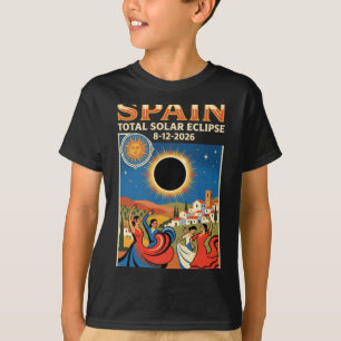 T-shirt Éclipse totale de soleil en Espagne 2026 12 août A