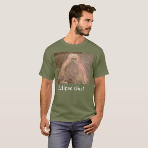 T-shirt Éclipsez ceci ! déesse hippie dame dessin à la