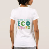 T-shirt Eco avant ego (Dos)
