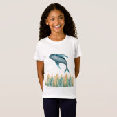 T-Shirt Eco baleine pour filles (Devant entier)