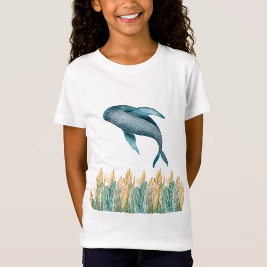 T-Shirt Eco baleine pour filles (Devant)