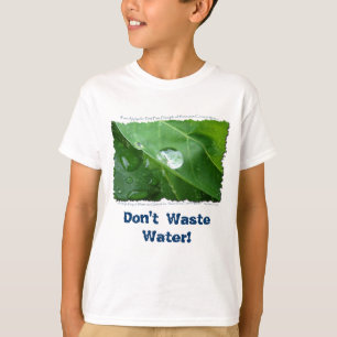 T-shirt ECO CONSERVATION DE L'EAU CONVIVIALE Cadeaux et en