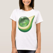 T-shirt Eco Earth Avocado Globe Planète durable (Devant)