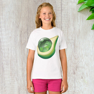 T-shirt Eco Earth Avocado Globe Planète durable
