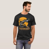T-shirt Eco Excavator Planter de la verdure dans le nettoy (Devant entier)