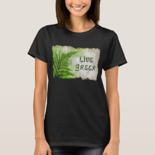 T-shirt Eco Friendly "Live Green" Enviro Amateurs d'art Ch