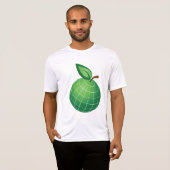 T-shirt Eco Globe Fruit Green Earth Leaf Sphere (Devant entier)