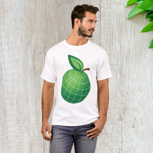 T-shirt Eco Globe Fruit Green Earth Leaf Sphere