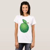 T-shirt Eco Globe Fruit Green Earth Leaf Sphere (Devant entier)