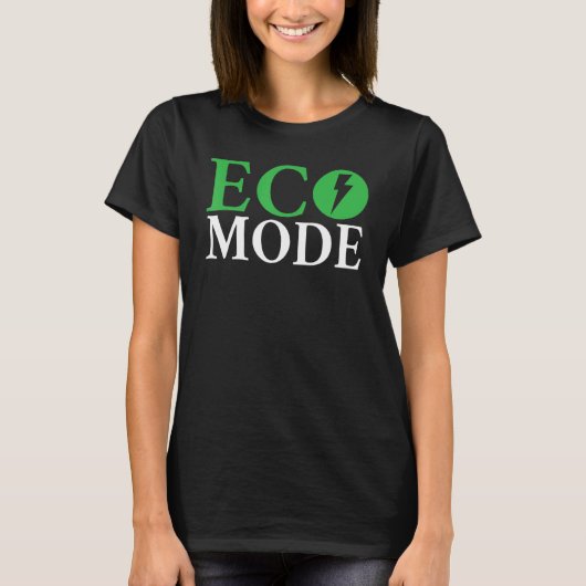 T-shirt Eco Mode EV Véhicule électrique (Devant)