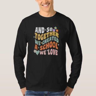 T-shirt École à la maison Nous aimons Groovy Enseignant d'