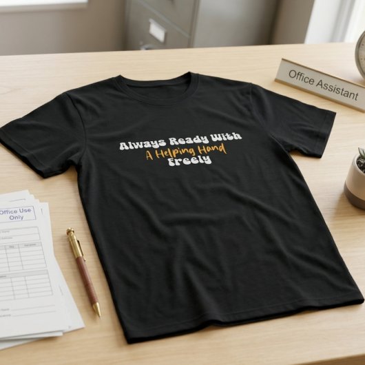 T-shirt École Always Ready With a Helping Hand