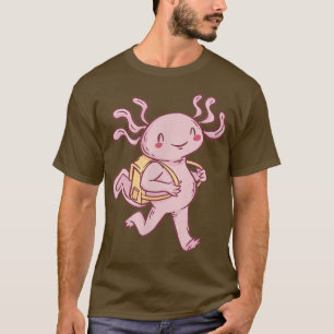 T-shirt École Aolotl Enfant Mignon Drôle Aolotls Kawaii Ja