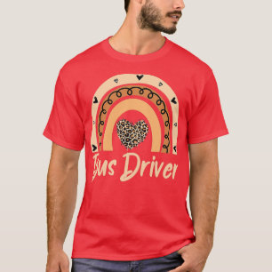 T-shirt École Boho Rainbow Leopard Cheetah