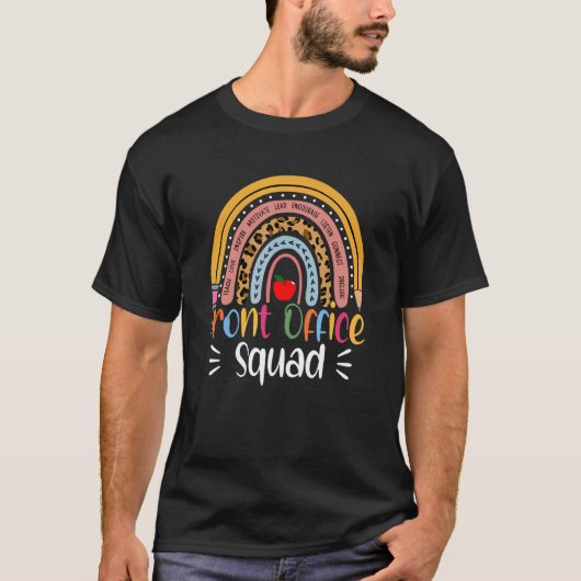 T-shirt École d'adjoint administratif de l'équipe de récep (Devant)