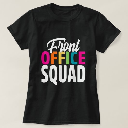 T-shirt École d'adjoint administratif de l'équipe de récep (Design devant)
