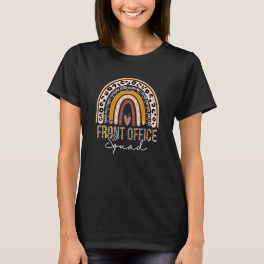 T-shirt École d'adjoint administratif de l'équipe de récep (Devant)