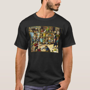 T-shirt École de chien par Louis Wain