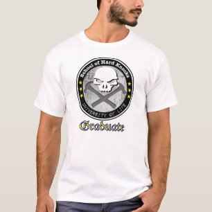 T-shirt École de Coup-Université dure de la vie - diplô