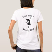 T-shirt École de danse danseur Silhouette personnalisable (Dos)