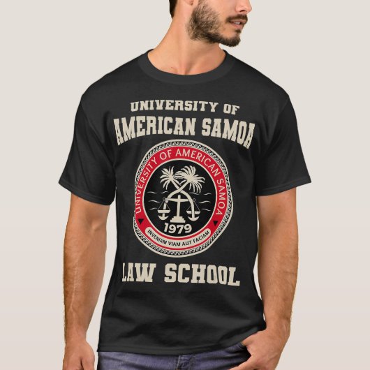 T-shirt École de droit de l'Université des Samoa américain (Devant)