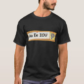 T-shirt École de la vie dure de coup (Devant)
