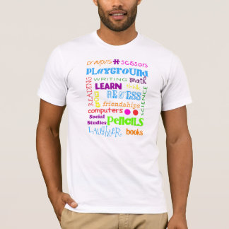 T-shirt école de mot