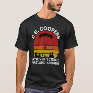 T-shirt École de parachutisme D B Cooper Portland Oregon