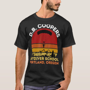T-shirt École de parachutisme D B Cooper Portland Oregon