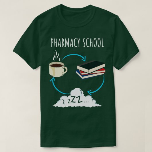 T-shirt École de pharmacie Futur étudiant Pharmacy Cadeau (Design devant)