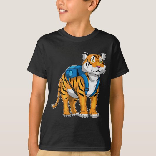 T-shirt École de sac à dos Tiger Pupil (Devant)