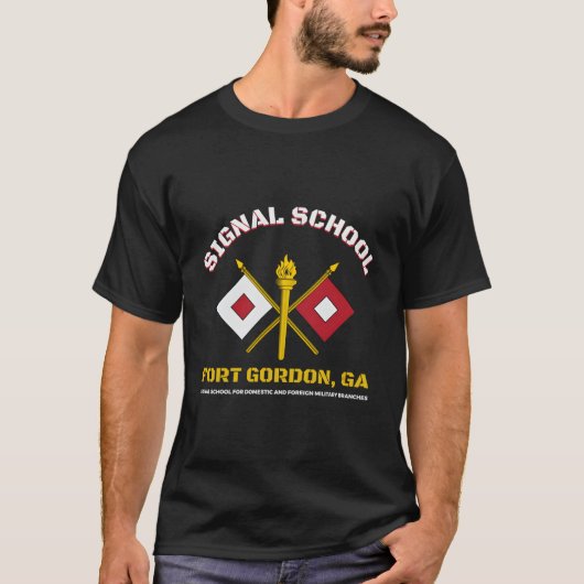 T-shirt École de signalisation Fort Gordon (Devant)