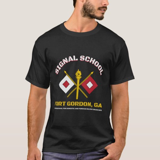 T-shirt École de signalisation Fort Gordon (Devant)