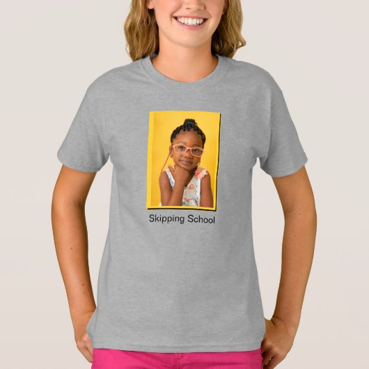 T-shirt Ecole de Skpping Funny Homeschool (Devant)