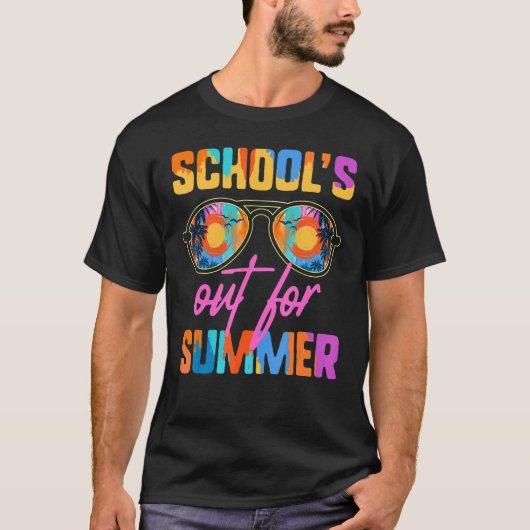 T-shirt École de vacances pour l'enseignant pour l'été V (Devant)
