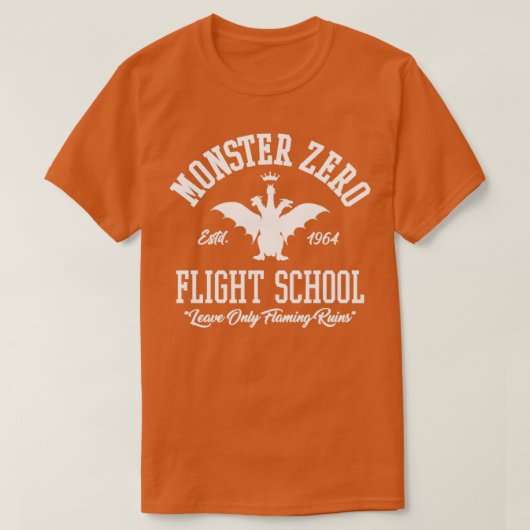 T-SHIRT ÉCOLE DE VOL DE MONSTER ZERO (Design devant)
