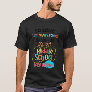 T-shirt École Élémentaire Au Revoir Collège Me Voici