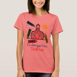 T-shirt École et crayon de chemise de l'institutrice