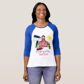 T-shirt École et crayon de chemise de l'institutrice (Devant entier)